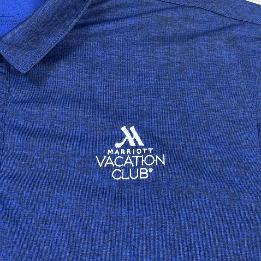 Nike Marriott Vacation Club Golf Polo Shirt Mens‎ Large Blue Short Sleeve